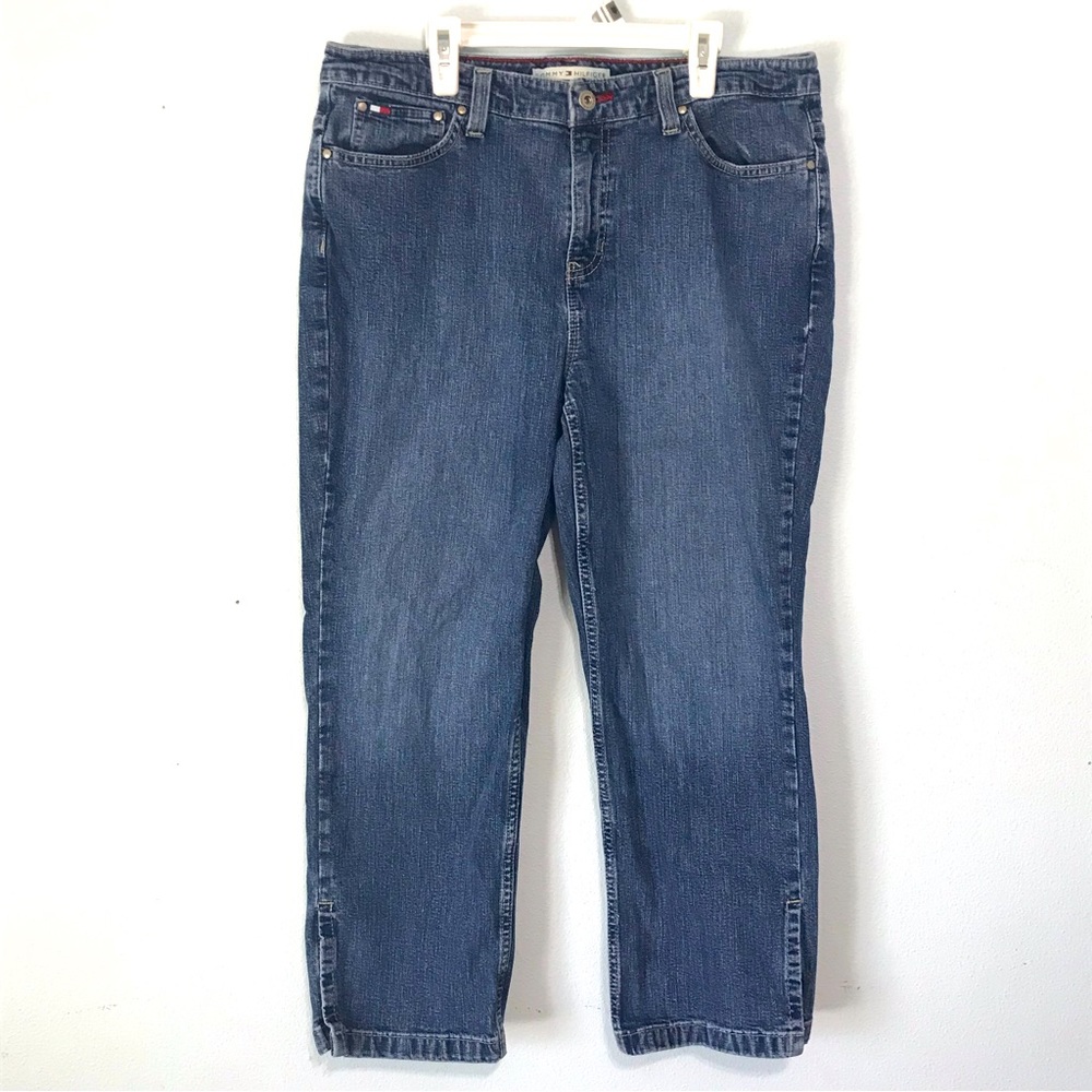 Tommy Hilfiger Denim Blue Jeans Womens 33X24.5 Vintage Straight Leg Mid Rise